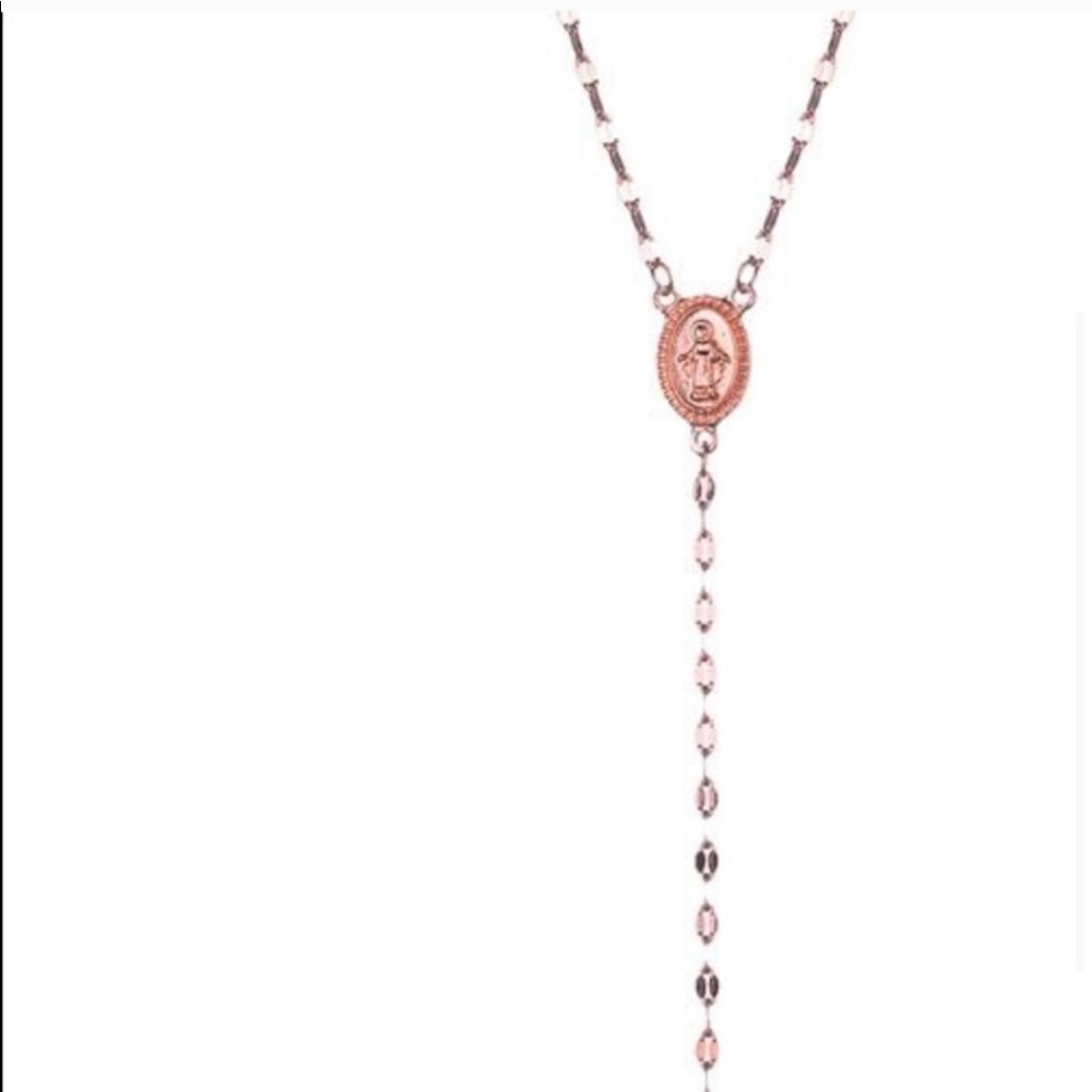 Rose Gold Fashion Rosary Necklace - Picture 4 of 4